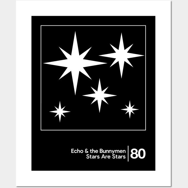 Echo & The Bunnymen / Minimal Graphic Design Tribute Wall Art by saudade